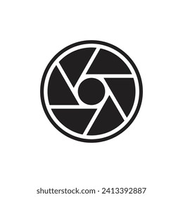 camera lens icon vector template illustration logo design
