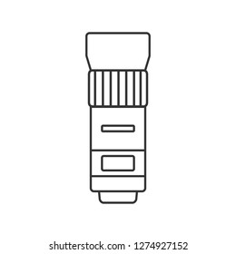 Camera lens icon,Zoom lens,Flat design element.