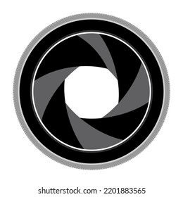 zoom de enfoque de la ilustración de la cámara