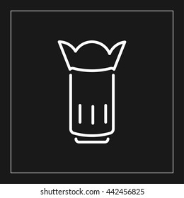 camera lens line icon