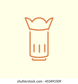 camera lens line icon