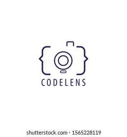Camera Lens Logo Design For Apps or Web Company