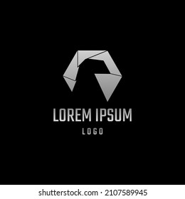 camera lens logo with negative space bird silhouette. design inspiration for the photography community