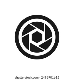 Camera Lens Logo Vector Illustration