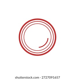 lente da câmera O logotipo plano vetor design