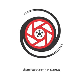 camera lens photography photographer photographic image vector icon logo