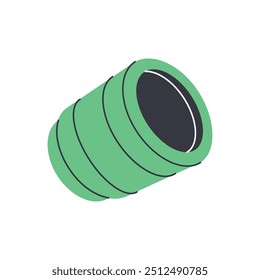 Camera lens. Professional photo equipment. Vector illustration.