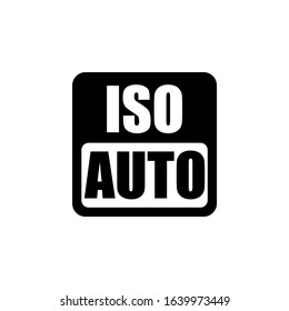 Camera lens shutter iso aperture isolated vector. Photography symbol. Focus icon macro shot. Digital snapshot, image.