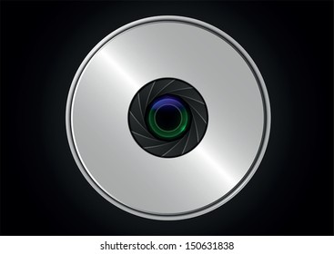Camera lens shutter, VECTOR, EPS10