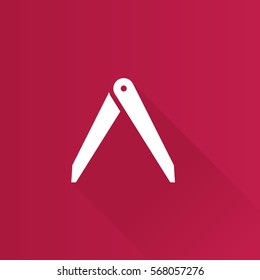 Camera lens spanner icon in Metro user interface color style. Photography repair maintenance tool