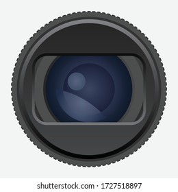 camera lens with square hood