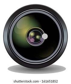 camera lens vector