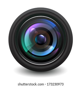 Camera Lens Vector.