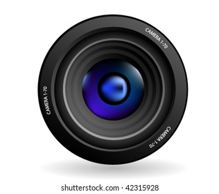 Camera Lens. Vector