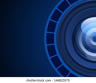 Camera lens vector background. Eps 10. 