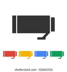 Camera Lens Vector. Flat design style eps 10