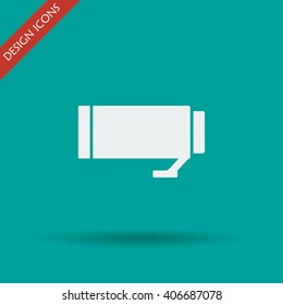 Camera Lens Vector. Flat design style eps 10