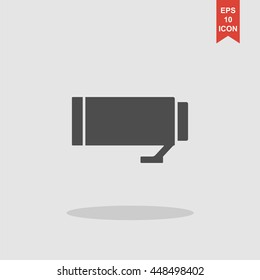 Camera Lens Vector. Flat design style eps 10