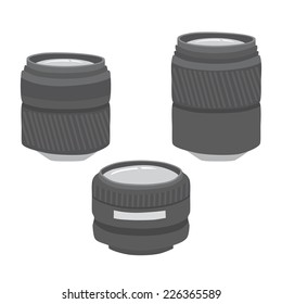 Camera Lens Vector Freehand