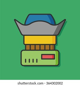 camera lens vector icon