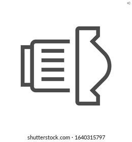 Camera lens vector icon design, 48x48 pixel perfect and editable stroke.
