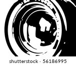A camera lens, vector illustration