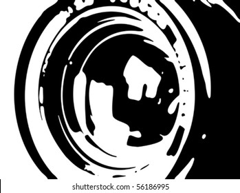 A camera lens, vector illustration