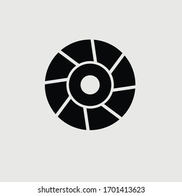 Camera lens vector illustration symbol for website and graphic design