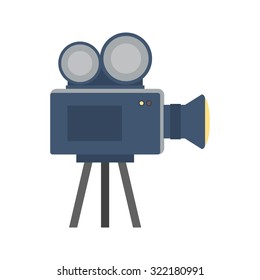 Camera, lens, video icon vector image. Can also be used for multimedia. Suitable for use on web apps, mobile apps and print media.