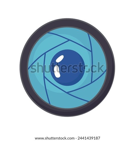 Camera lense icon clipart avatar logotype  isolated vector illustration
