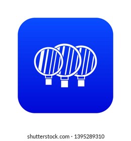 Camera lenses icon digital blue for any design isolated on white vector illustration