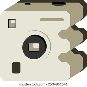 Letra de câmera Alphabet Vetor Element E