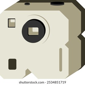 Camera Letter Alphabet Vector Element R