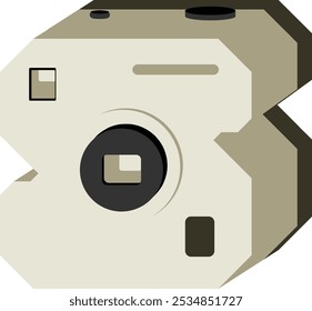 Camera Letter Alphabet Vector Element S
