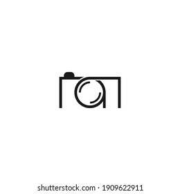 camera from letters logo design