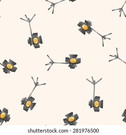 camera light stand , cartoon seamless pattern background