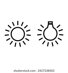 Camera Lightning symbol interface elements