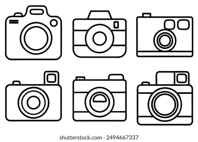 Camera line art contemporary piece photography passion