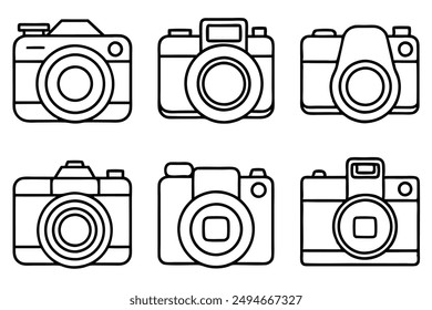 Camera line art modern artwork photography enthusiasts