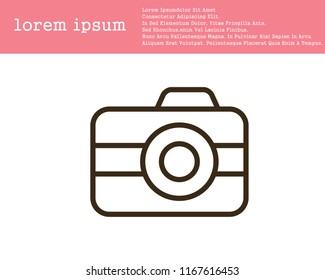 Camera line icon