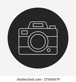 camera line icon