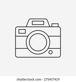 camera line icon