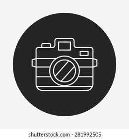camera line icon