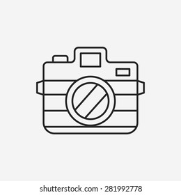 camera line icon