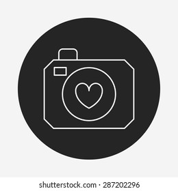 camera line icon