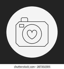 camera line icon