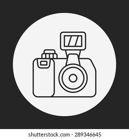 camera line icon