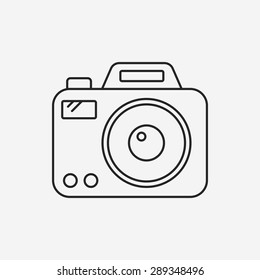 camera line icon