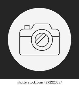 camera line icon