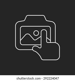 camera line icon